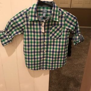 NWT Toddler Boys GAP Button Down Shirt -4 yrs